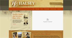 Desktop Screenshot of halseyfoodservice.com